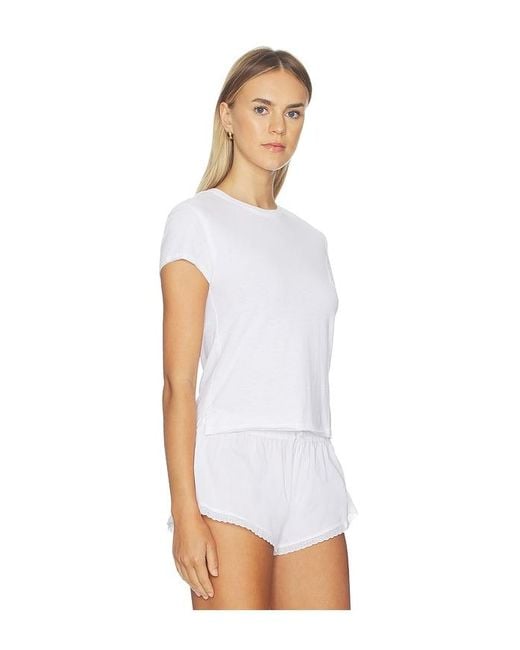 Free People White X Intimately Fp Nova Tee