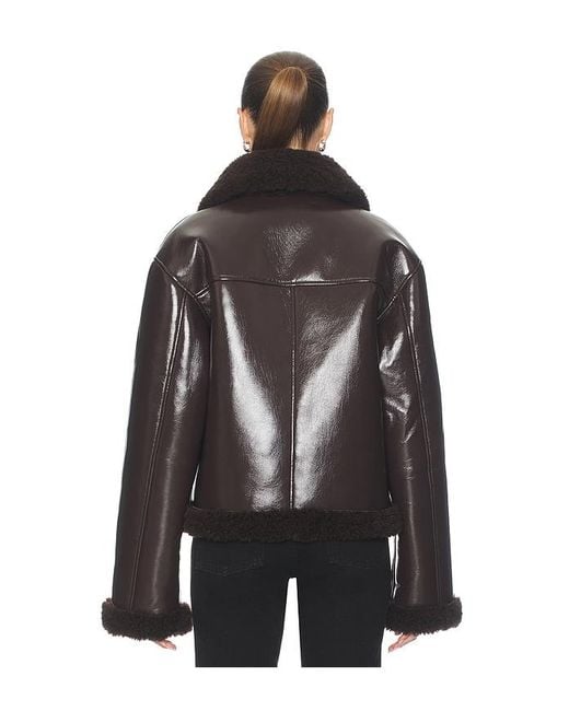 L'academie Black 'Academie Nalani Reversible Faux Leather Jacket