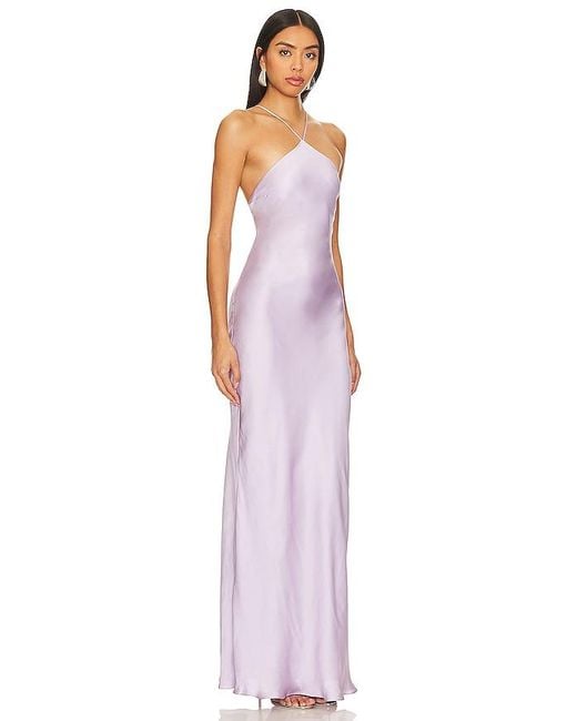 Line & Dot Purple Kira Maxi Dress