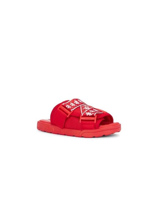 Kappa Red 222 Banda Mitel Slides for men