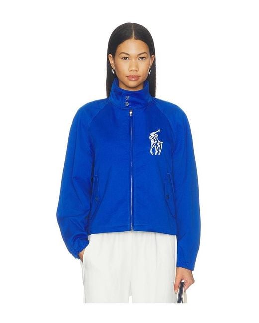 Polo Ralph Lauren Blue Heritage Twill Windbreaker Jacket