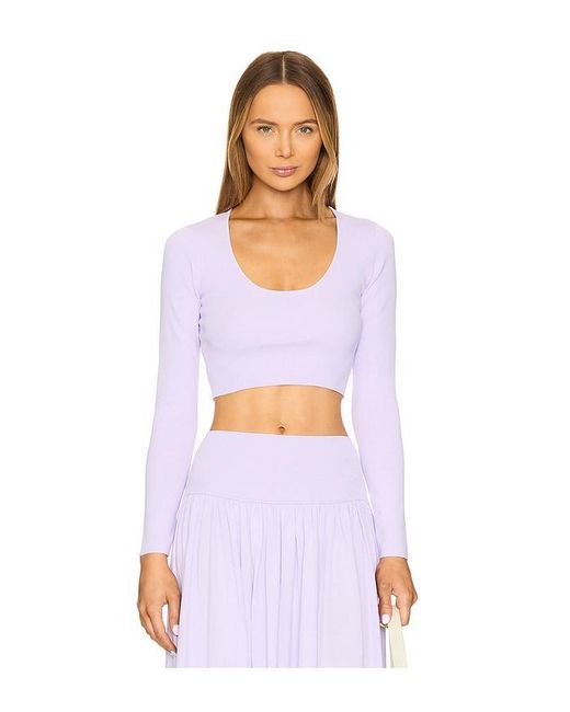【Zimmermann】Acacia Knit Scoop ribbed-knit crop top Zimmermann Acacia Knit Scoop Top in White | Lyst