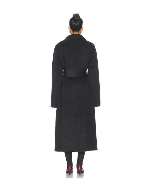 SER.O.YA Black Lyli Wool Coat