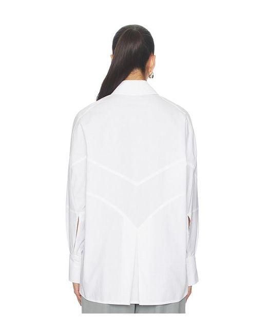 The Attico White Oversized Shirt