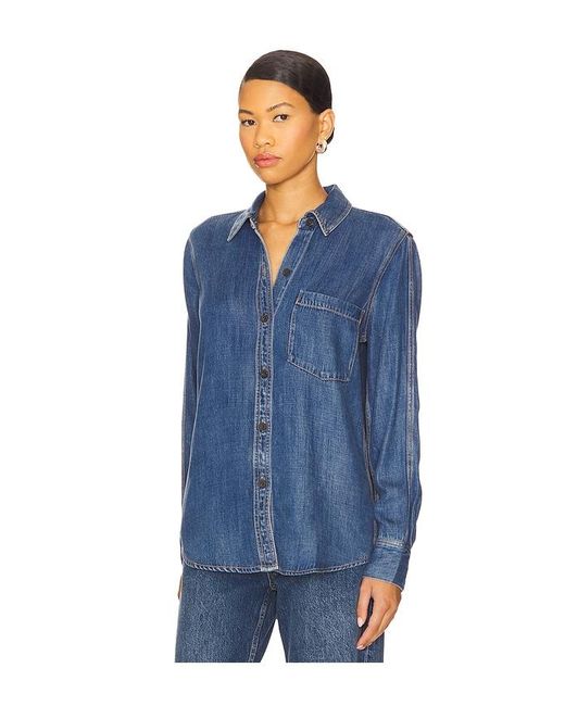 Rails Blue Atticus Top