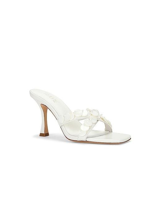 Raye White Perla Mule