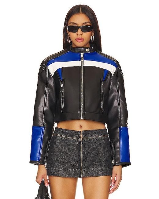 Lioness Blue Nueve Biker Jacket