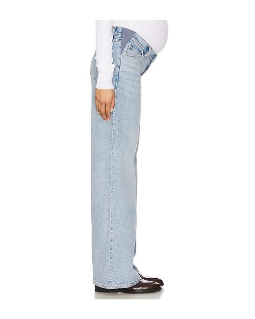 HATCH Blue The Maternity Wide Leg Jeans