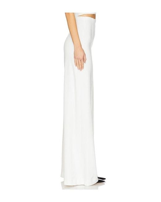 Ripley Rader White Ponte Knit Wide Leg Pant