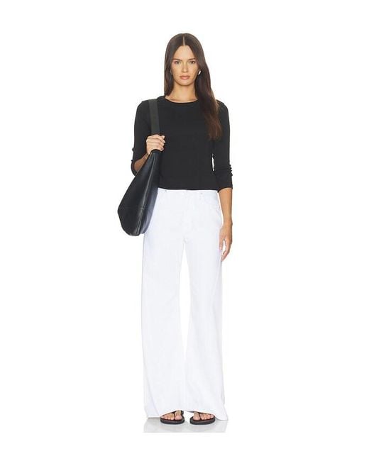 Mother White The Lemon Twist Skimp Jeans