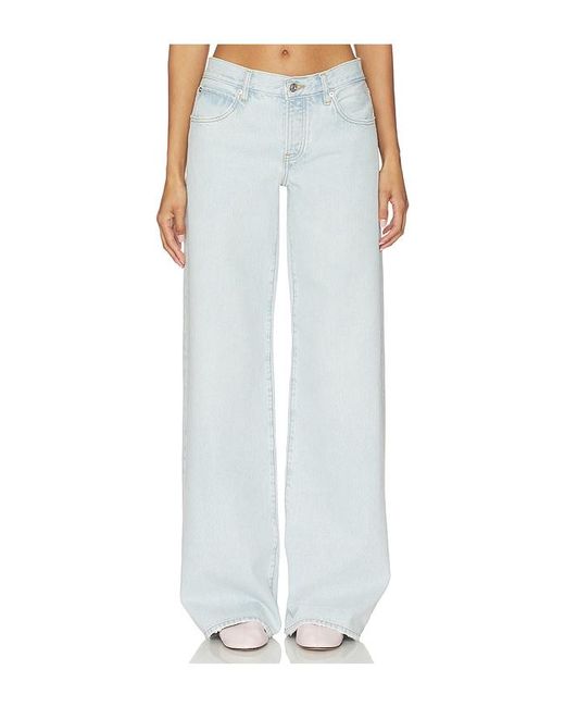 FRAME White X Alexandra Leclerc The Leo Low Rise Baggy Jean