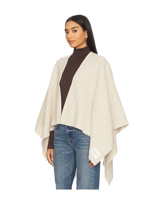 Rag & Bone Blue Joni Waffle Poncho
