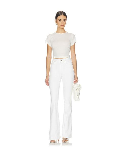 GOOD AMERICAN White Good Legs Flare Jeans