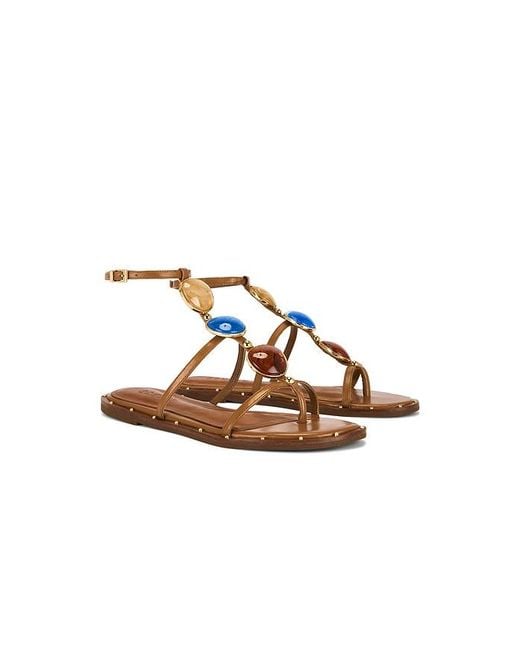 SCHUTZ SHOES Brown Milos Flat Sandal