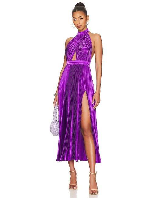 L'idée Purple Renaissance Split Gown