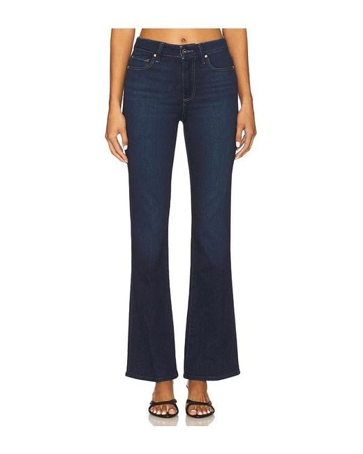 PAIGE Blue High Rise Laurel Canyon Bootcut Jeans