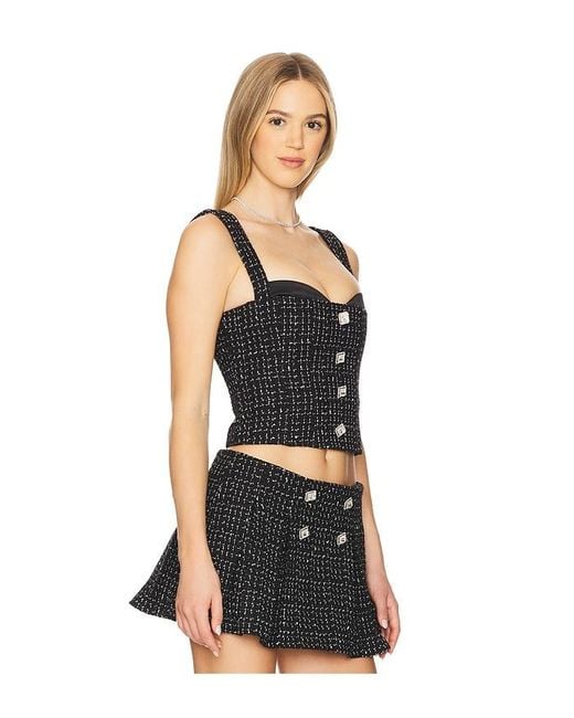 MAJORELLE Black Sabella Top