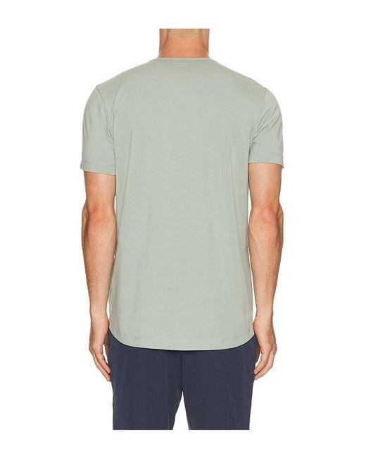 Cuts Multicolor Curve Hem Tee for men