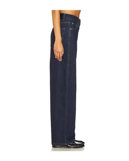 DL1961 Blue Taylor Ultra High Relaxed Rise Barrel Jeans