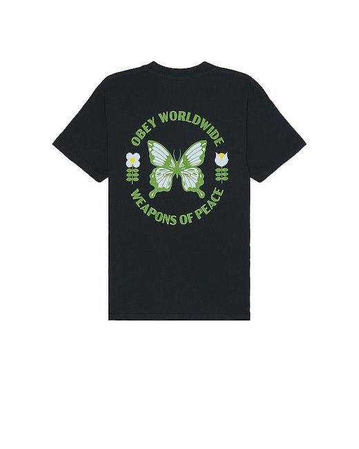 Obey Green Weapons Of Peace Tee for men