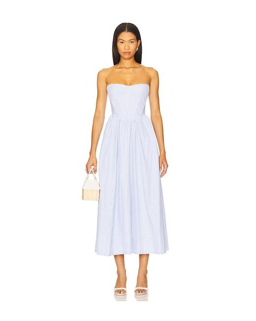Bardot White Midi-Kleid Lola