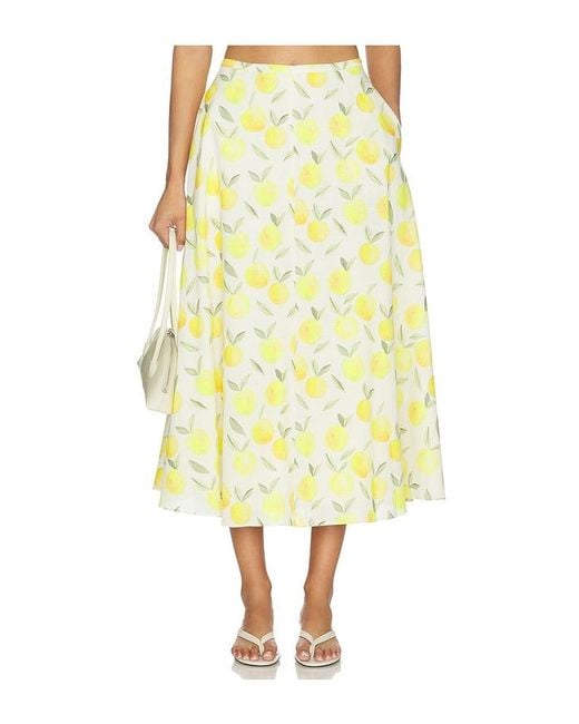 Astr Yellow Myria Skirt