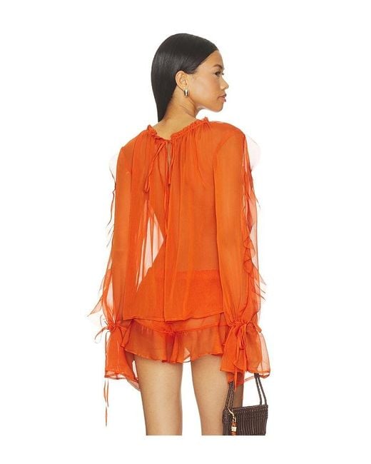 Shani Shemer Orange Jeanie Top