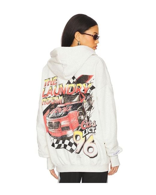 The Laundry Room White 96 Coors Light Racing Hideout Hoodie