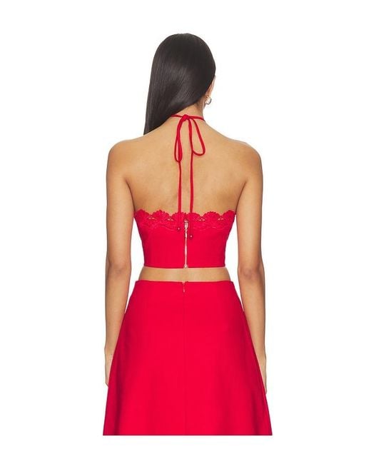 Elliatt Red Giovanna Halter Neck Top