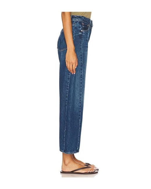Mother Blue The Half Pipe Ankle Jeans