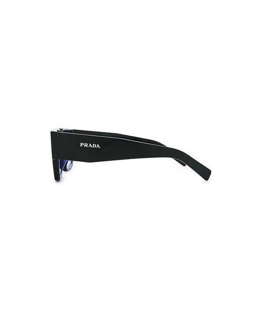 Prada Blue Rectangular Sunglasses for men