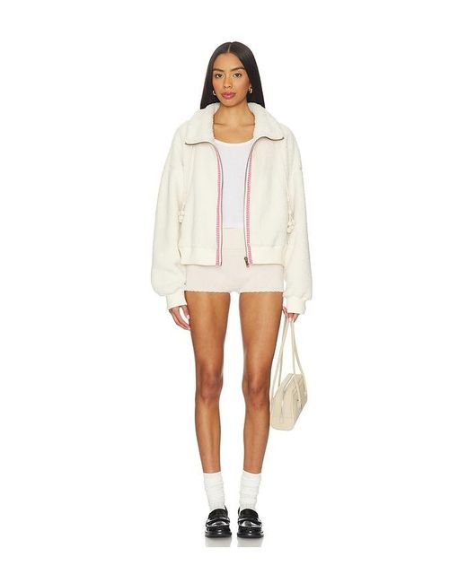 Free People White Alpine Sherpa Cardi