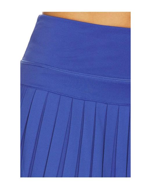 Gold Hinge Blue 15 Pleated Tennis Skirt