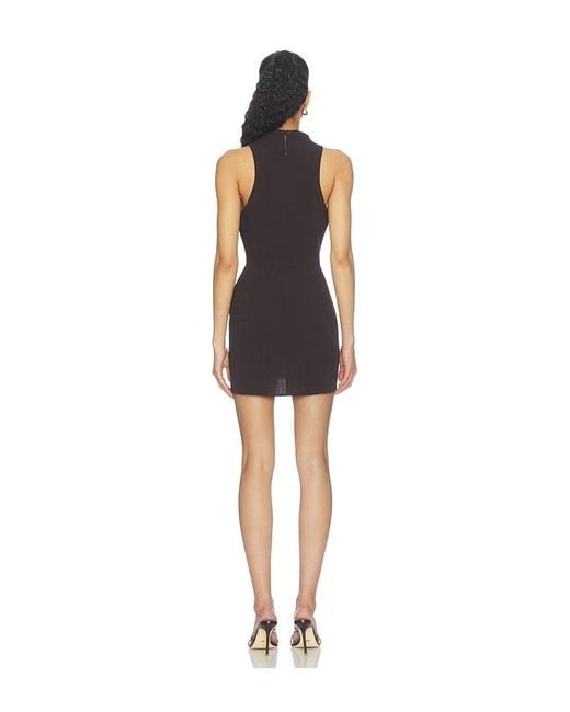 Matthew Bruch Black Cowl Tank Mini Dress