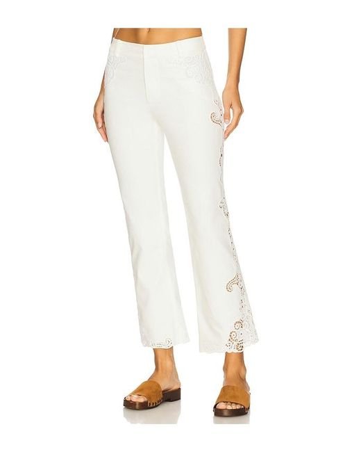 LoveShackFancy White Maia Pant