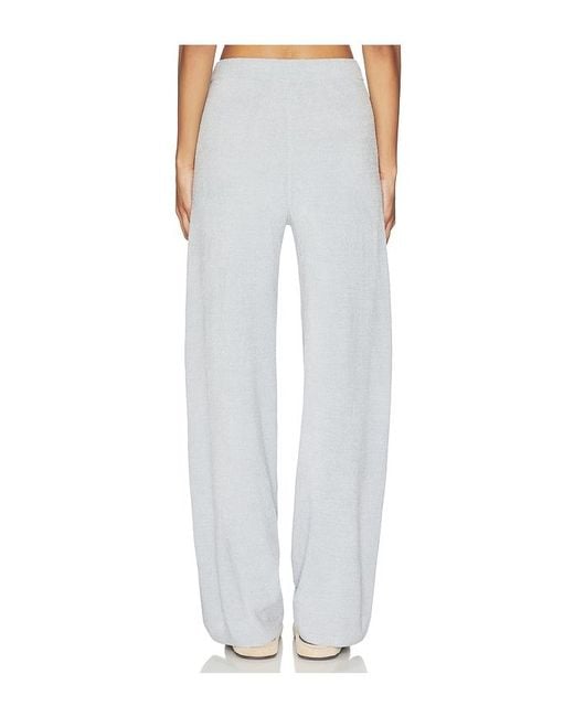 Barefoot Dreams White Cozychic Ultra Lite Tie Waist Relaxed Pant