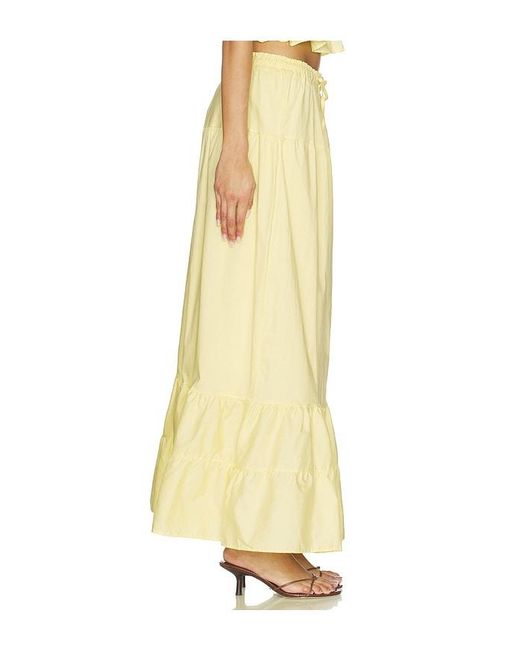 Peixoto Yellow Riley Maxi Skirt