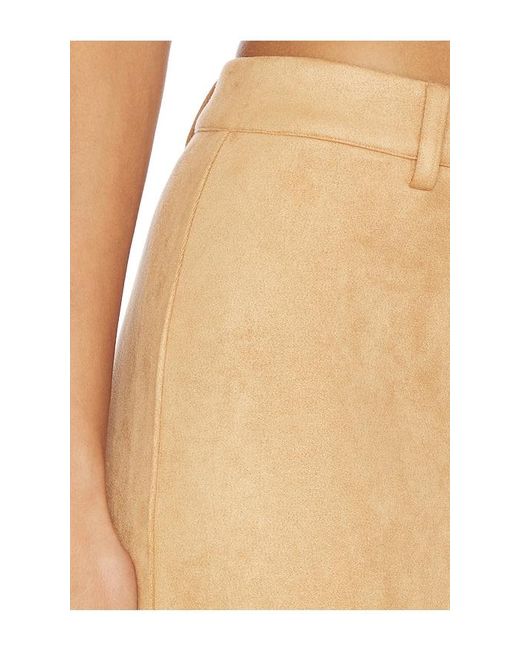 ALL THE WAYS White Bailey Faux Suede Skirt