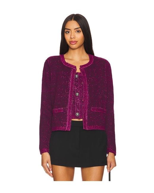 Steve Madden Purple Emelia Sweater Jacket