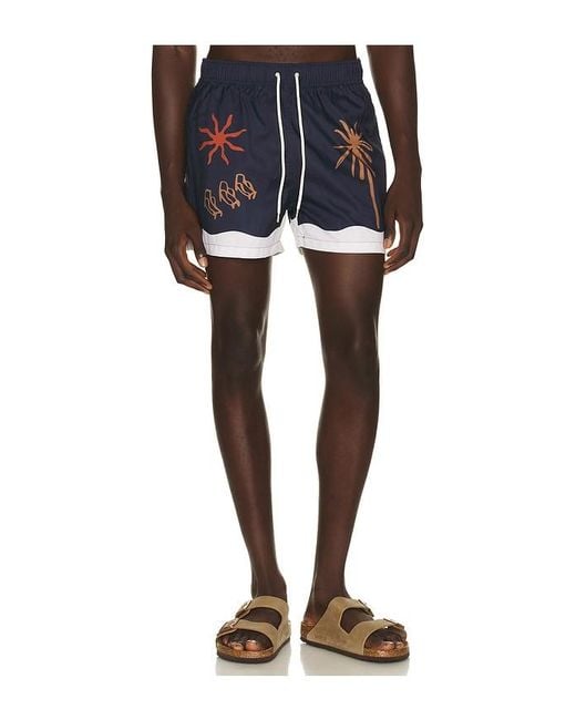 Edmmond Studios Black Resort Swim Shorts for men