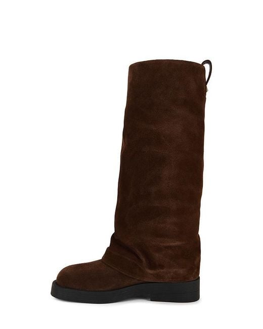 SCHUTZ SHOES Brown Keira Up Cloak Boot