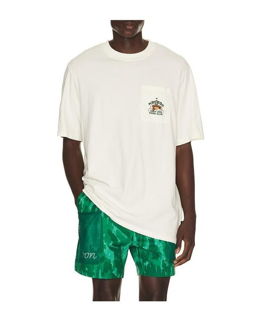 Malbon Green X Golf & Bass Club Vista Bass Club Tee for men