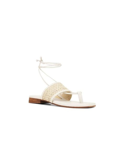 Kaanas White Bamboo Wrap-Around Thong