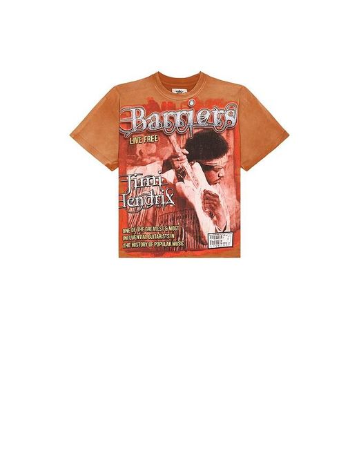Barriers Worldwide Red X Jimi Hendrix Voodoo Child Tee for men