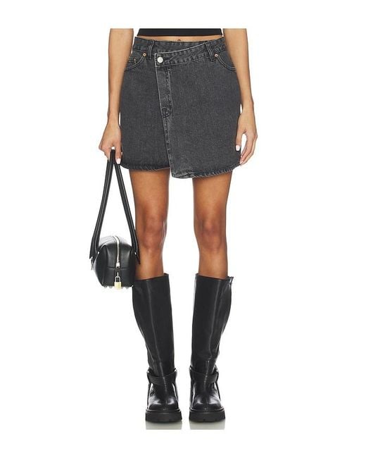 Dr. Denim Black Renay Skirt