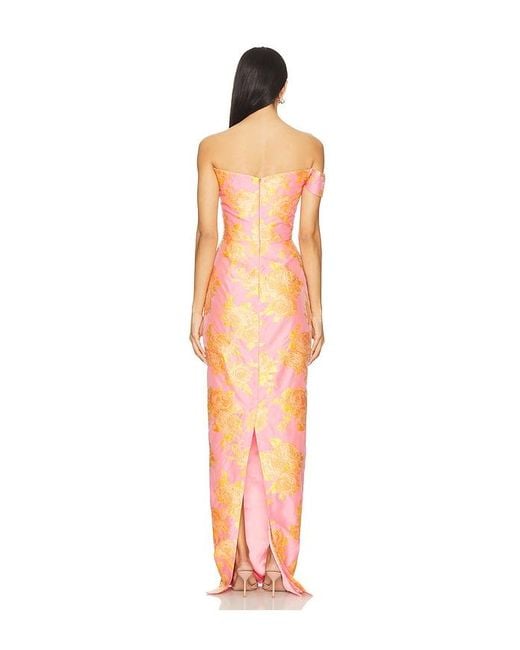 SAU LEE Orange Jackson Gown