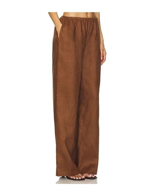 Lovers + Friends Brown Asa Easy Pant