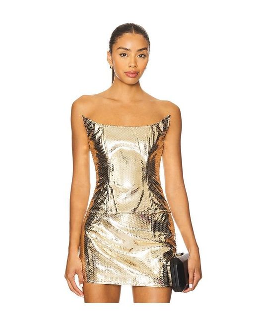 Kim Shui Metallic Ling Croc Corset