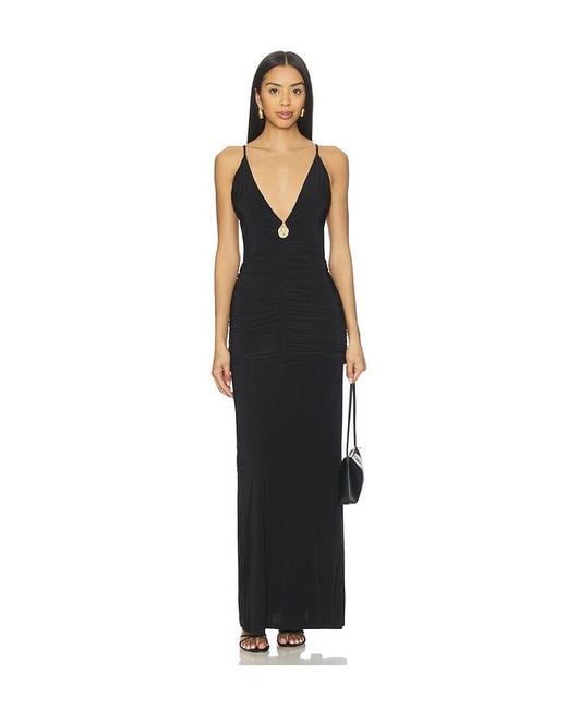 Lovers + Friends Black Eugene Gown