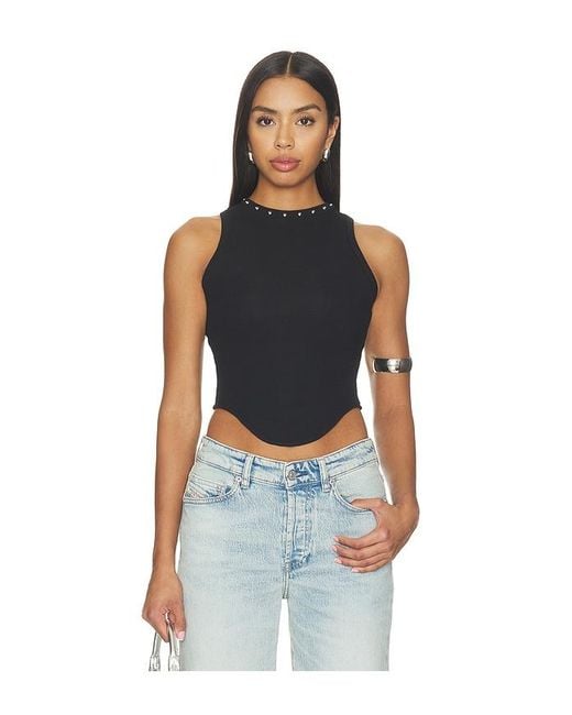 Miaou Blue Jinx Tank Top